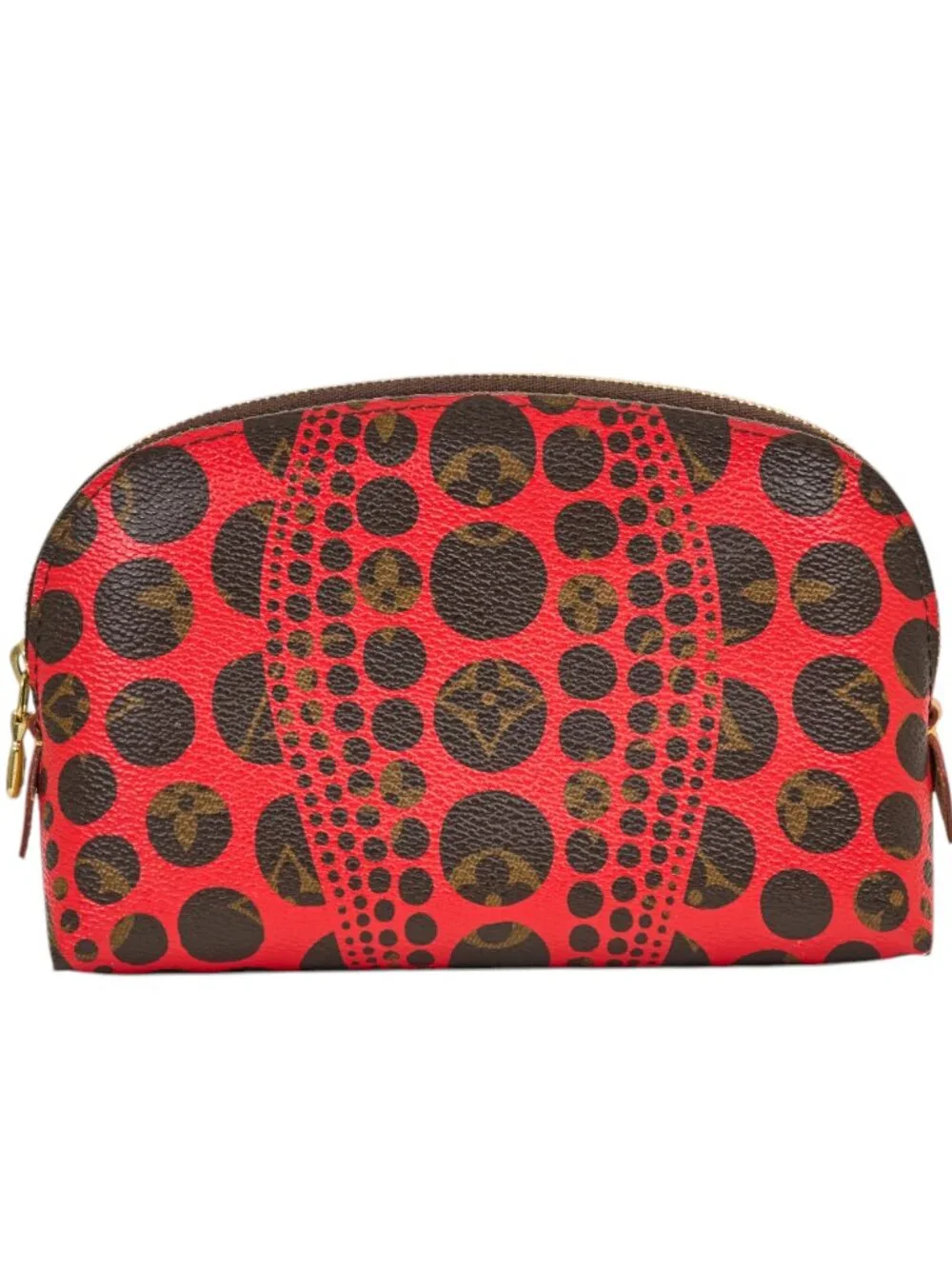 Louis Vuitton Monogram Kusama Dots Red Cosmetic Pouch